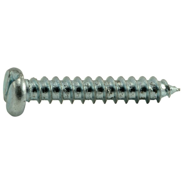 Midwest Fastener Sheet Metal Screw, #8 x 1 in, Zinc Plated Steel Pan Head Slotted Drive, 50 PK 62094 - main